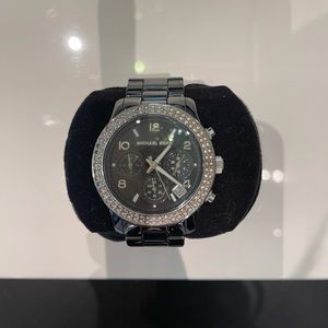 Micheal Kora ceramic black watch